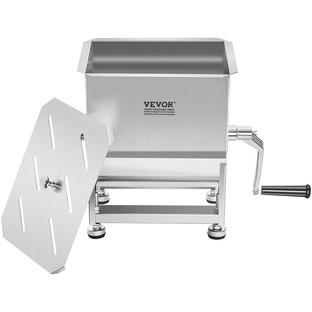 BMM10 - 15 lb Stainless Steel Manual Meat Mixer for Easy Batch Mixing