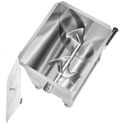 BMM10 - 15 lb Stainless Steel Manual Meat Mixer for Easy Batch Mixing