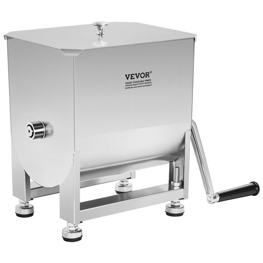 BMM10 - 15 lb Stainless Steel Manual Meat Mixer for Easy Batch Mixing