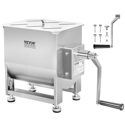 BME20 - 30lb Stainless Steel Meat Mixer with Adjustable Height & Easy Clean