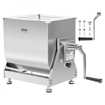 BME30-T - 60lb Stainless Steel Manual Meat Mixer with Tilt Design