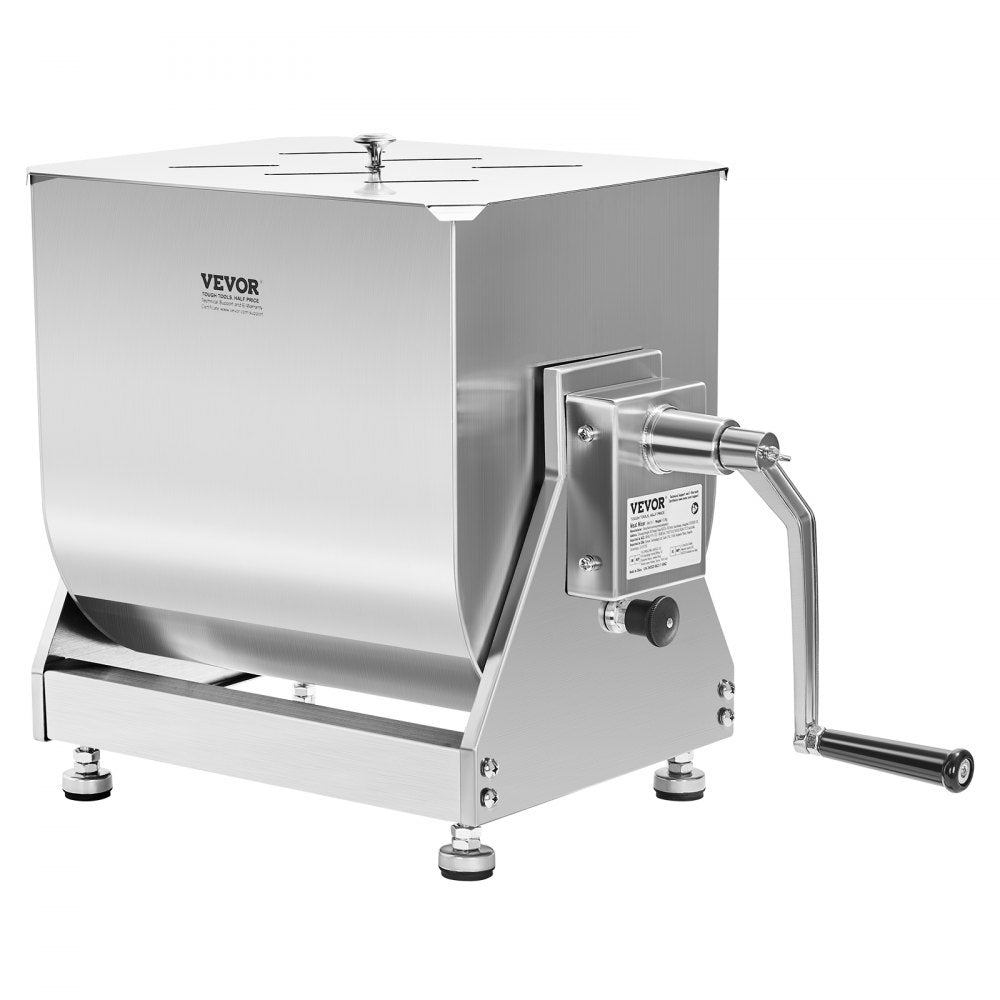 BME30-T - 60lb Stainless Steel Manual Meat Mixer with Tilt Design