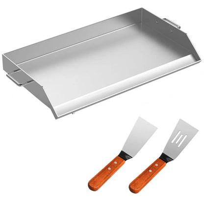 010591584047 - 36" x 22" Stainless Steel Griddle for BBQ & Cooking