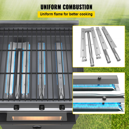 VV-UTXBXGTDRSQ3-540MM - Durable 3-in-1 BBQ Burner Replacement for Even Cooking