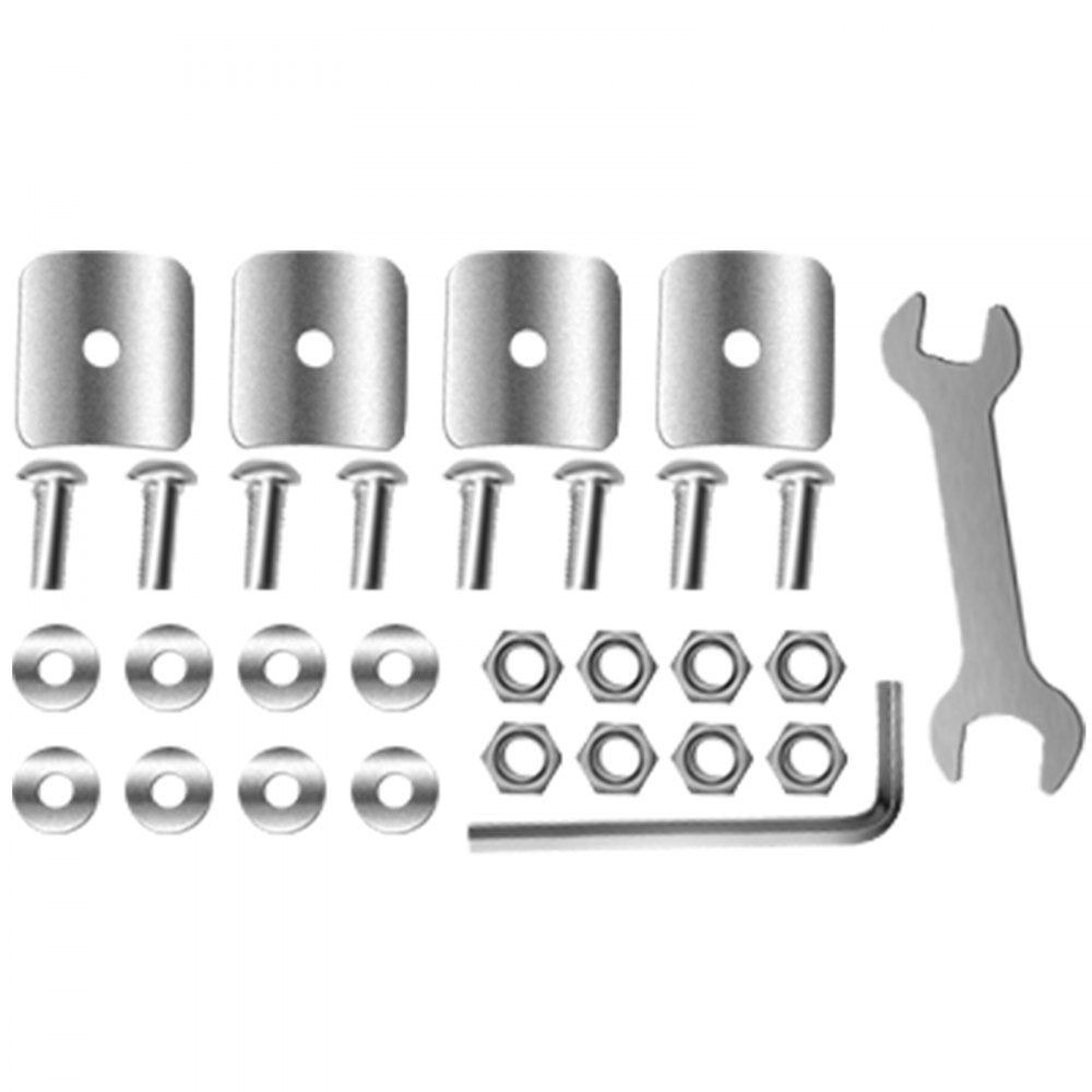 VV-SWT-SD-3618 - Durable Stainless Steel Work Table with Adjustable Feet and Shelves