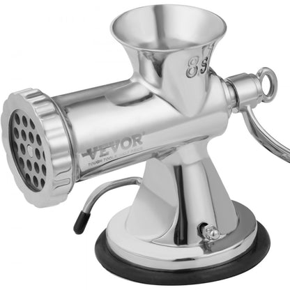 S#8 - Durable 304 Stainless Steel Manual Meat Grinder with Suction Cup Stability