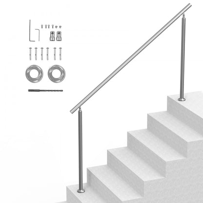 SSH-1S-180-0 - Adjustable Stainless Steel Handrail for Safe Outdoor Steps