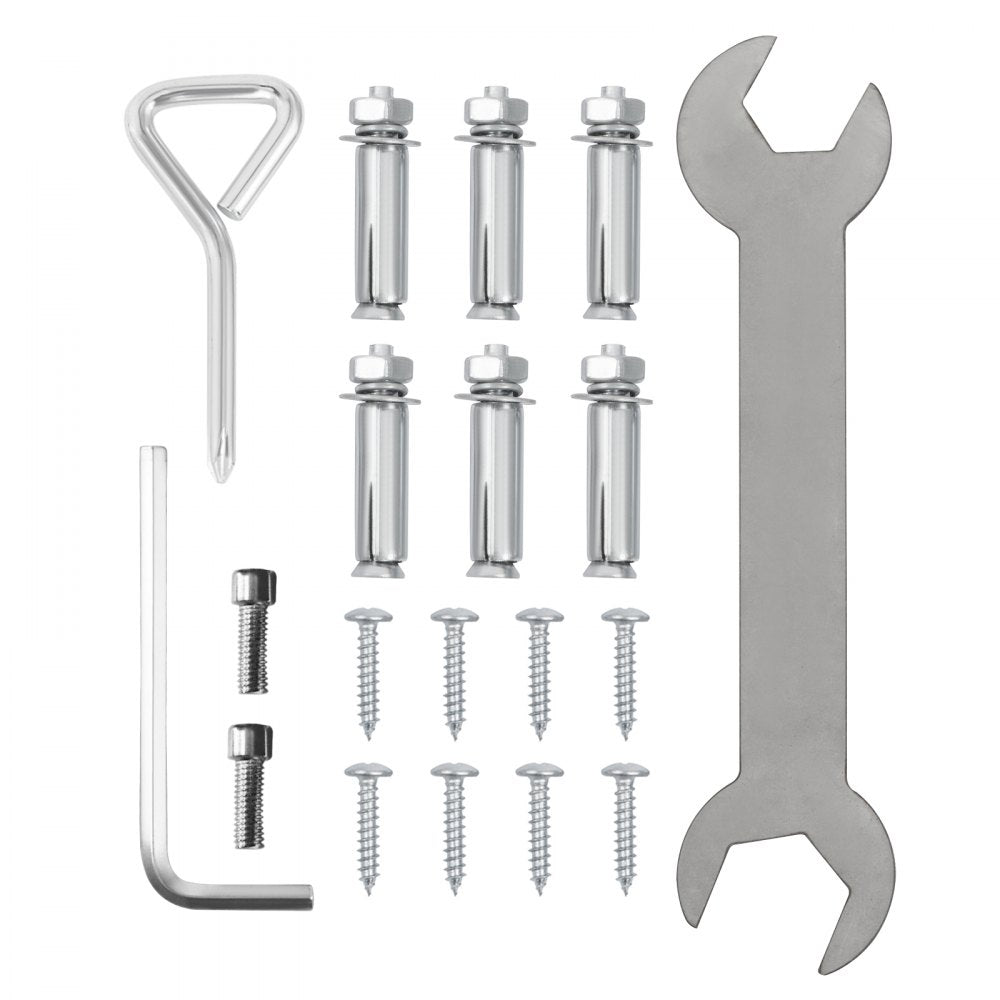 SLZ-80CM - Adjustable Stainless Steel Handrail, 32x34", Supports 551 lbs