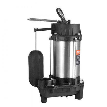 Q600212 - Powerful 0.75HP VEVOR Sewage Pump, 5000GPH, 28ft Lift