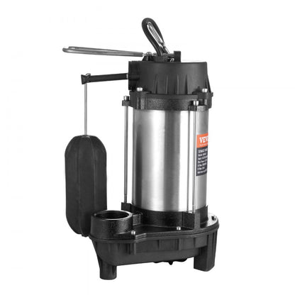 Q600212 - Powerful 0.75HP VEVOR Sewage Pump, 5000GPH, 28ft Lift