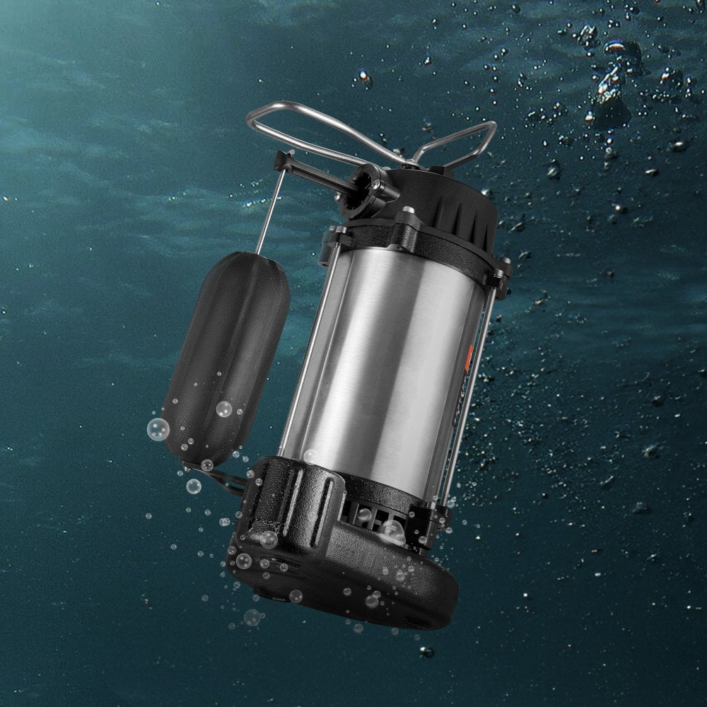 Q750191M - 1HP Submersible Sewage Pump with 34 ft Lift and 5770 GPH Flow