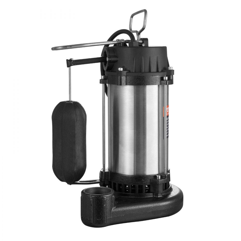 Q750191M - 1HP Submersible Sewage Pump with 34 ft Lift and 5770 GPH Flow