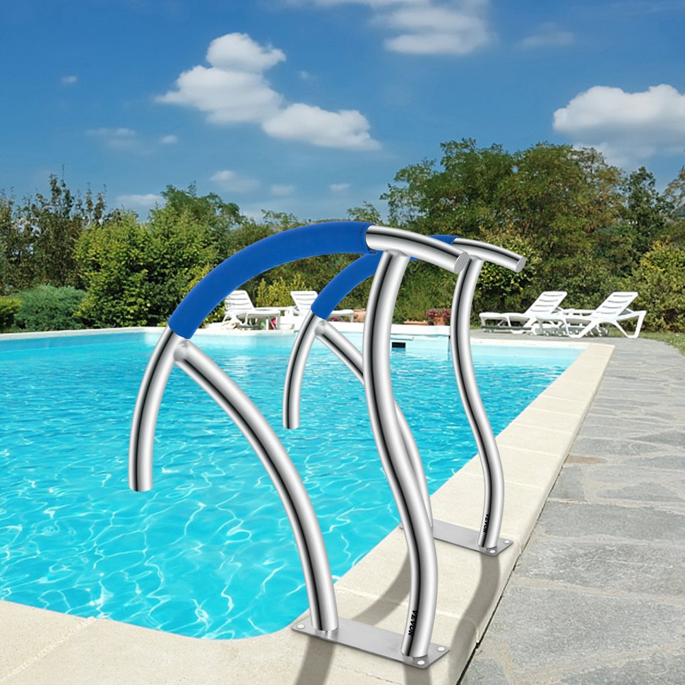 VV-YCFS-SZDT 30X30YC 2PCS - Stainless Steel Pool Handrail with 1.6ft Grip