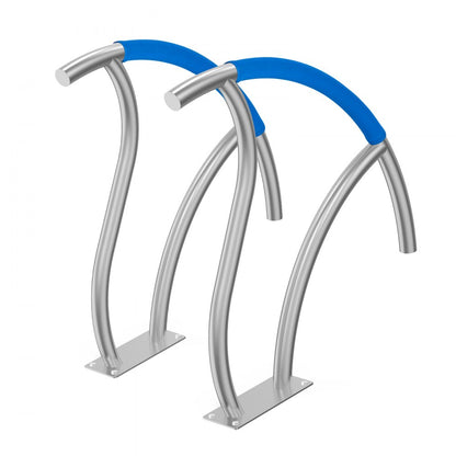 B-3030-D - Stainless Steel Pool Handrail with Non-Slip Grips