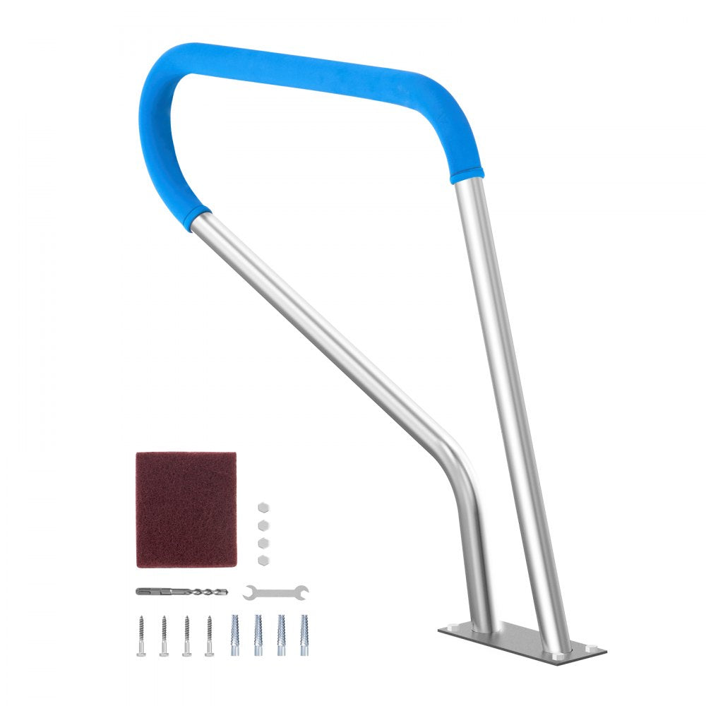 B-3932 - Durable Stainless Steel Pool Handrail with Non-Slip Grips