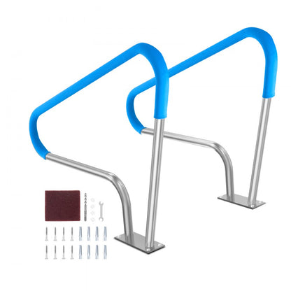 B-4836 - Premium Stainless Steel Pool Handrail with Non-Slip Grips