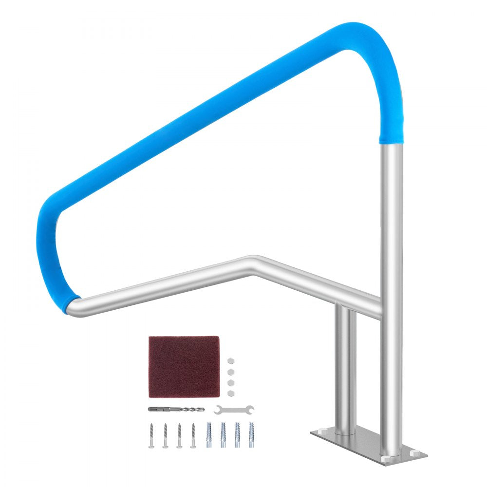 B-5436 - Durable Stainless Steel Pool Handrail with Non-Slip Grips