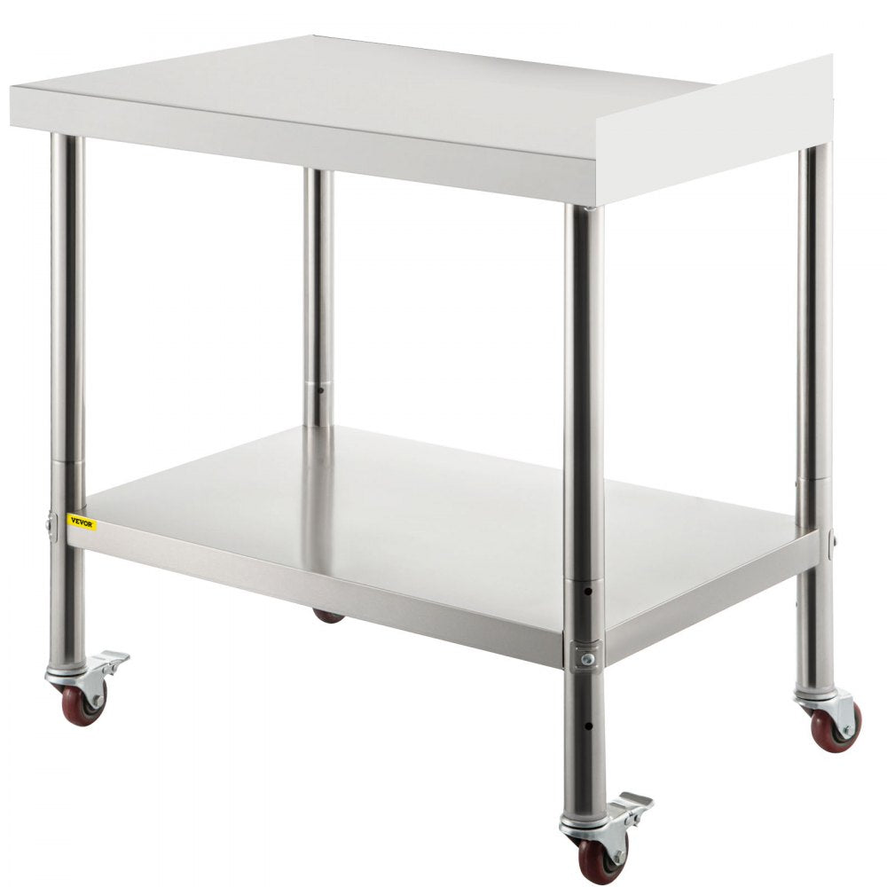 VV-SSWT-BJL-1524 - Durable Stainless Steel Prep Table with Adjustable Undershelf