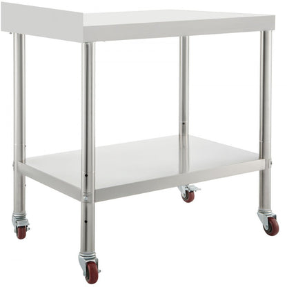 VV-SSWT-BJL-1524 - Durable Stainless Steel Prep Table with Adjustable Undershelf