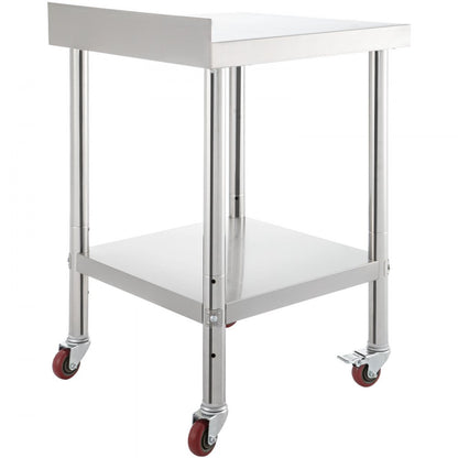 VV-SSWT-BJL-2424 - Heavy-Duty Stainless Steel Prep Table with 440lbs Capacity