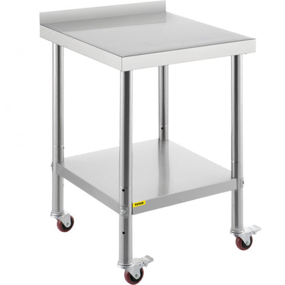 VV-SSWT-BJL-2424 - Heavy-Duty Stainless Steel Prep Table with 440lbs Capacity