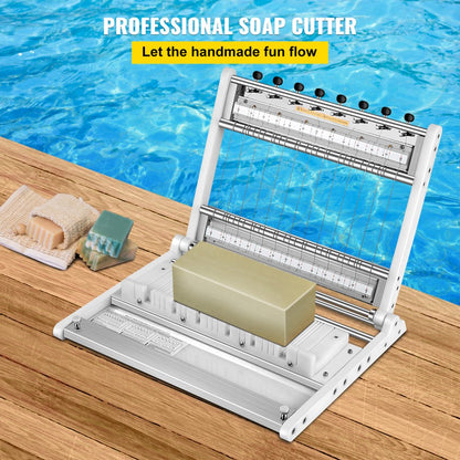 15*16*6 - VEVOR Adjustable Soap Cutter for 1-15 Bars, Stainless Steel