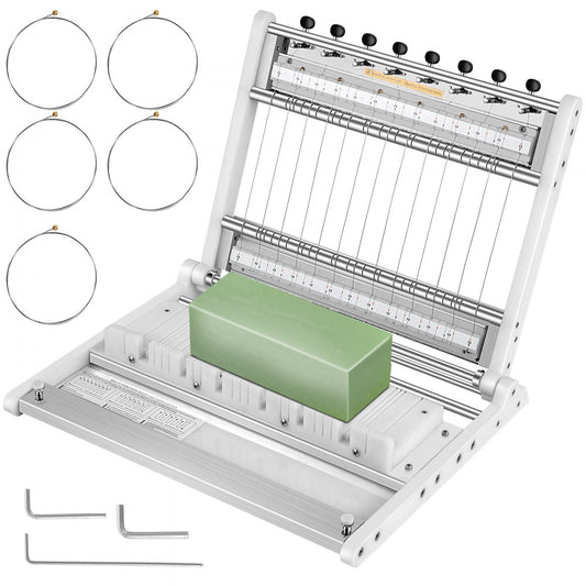 15*16*6 - VEVOR Adjustable Soap Cutter for 1-15 Bars, Stainless Steel