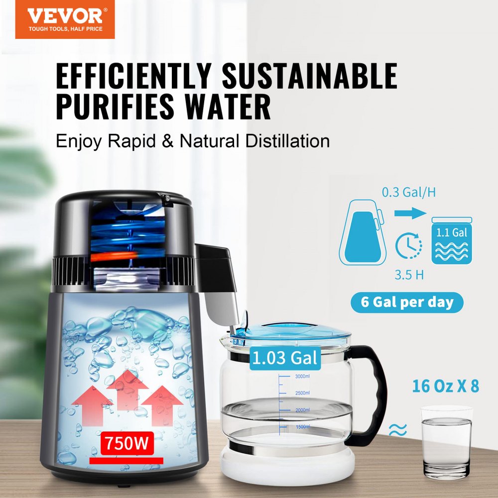 YMK40202 - 4L Stainless Steel Water Distiller for Home Use