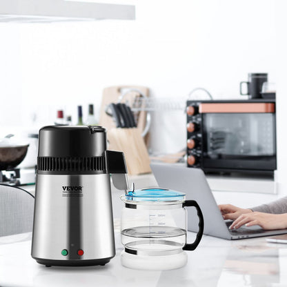 YMK40202 - 4L Stainless Steel Countertop Water Distiller, 750W Purifier