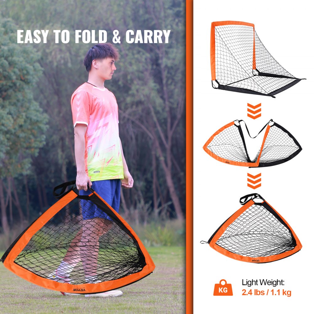 SSPDY4021AS - Lightweight Pop-Up Soccer Goal for Kids, Easy Setup & Carry