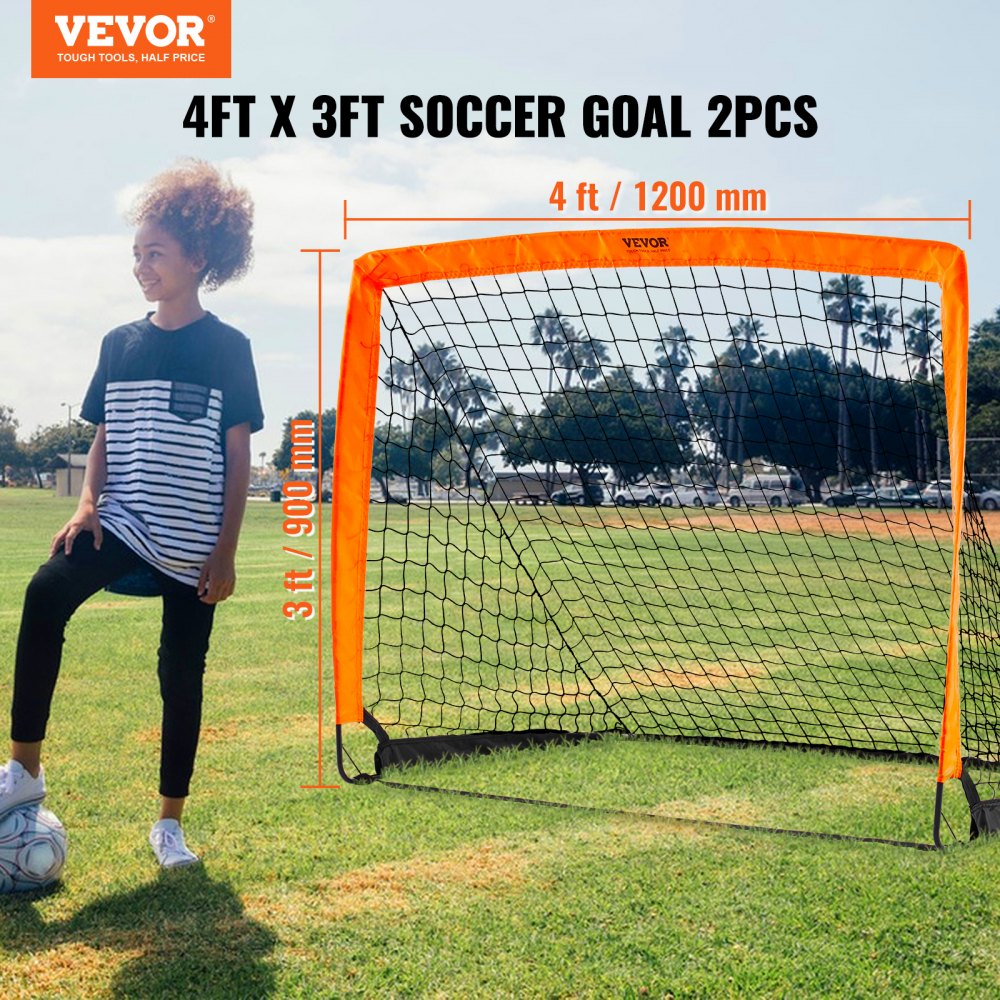 SSPDY4021AD - 4x3 ft VEVOR Lightweight Portable Soccer Goal, Ideal for Kids