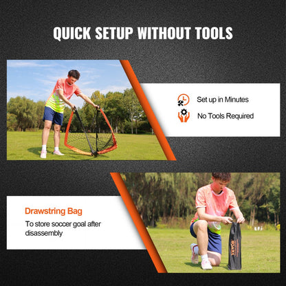 SSPDY4021AD - 4x3 ft VEVOR Lightweight Portable Soccer Goal, Ideal for Kids