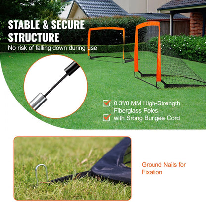 SSPDY4021AD - 4x3 ft VEVOR Lightweight Portable Soccer Goal, Ideal for Kids