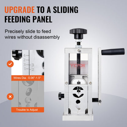 SD-002 - VEVOR Manual Copper Stripper, 0.06''-1.57'' Gauge Range