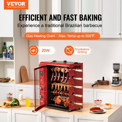 BG-05LXK - 360° Electric/Gas Shawarma Grill for Juicy BBQ Cooking