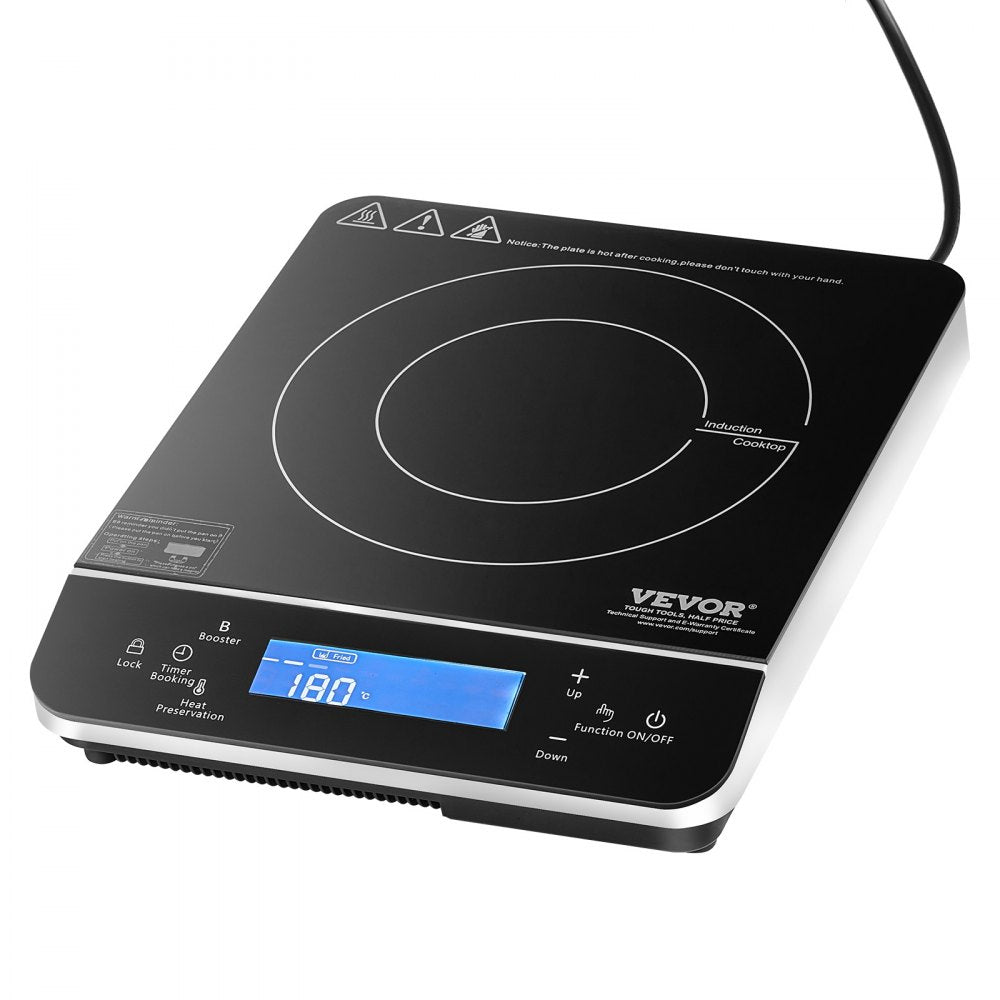 K1001-2 - 1500W Portable Induction Cooktop with LED Display & Touch Controls