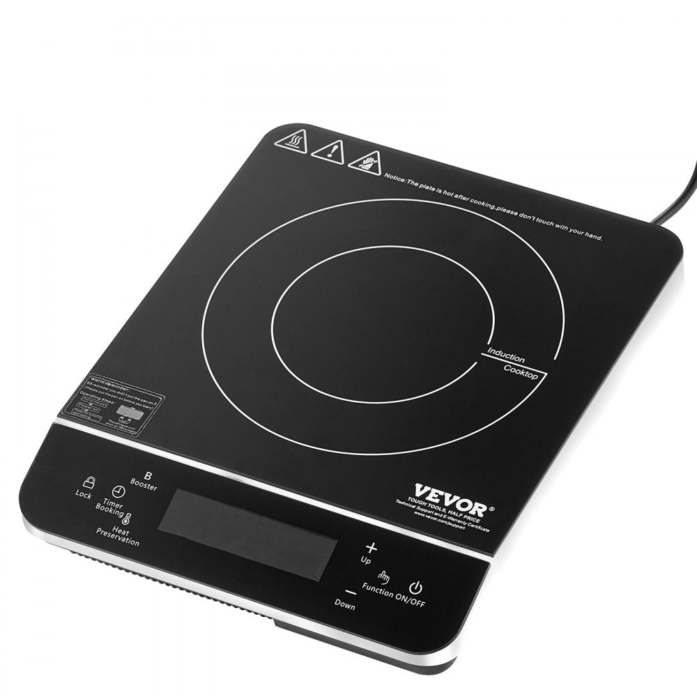 K1001-2 - 1500W Portable Induction Cooktop with LED Display & Touch Controls
