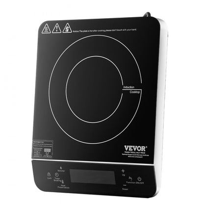K1001-2 - 1500W Portable Induction Cooktop with LED Display & Touch Controls