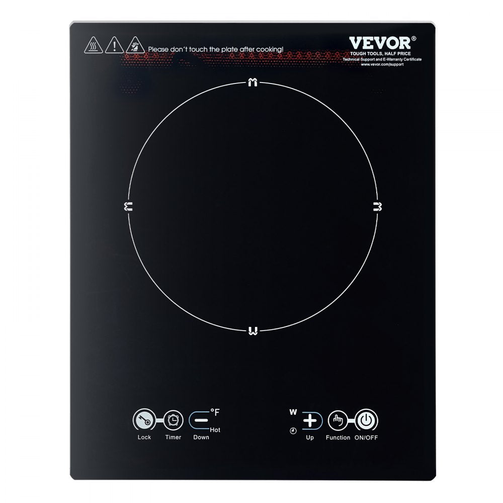 K1001 - 1800W Portable Induction Cooktop with Touch Controls