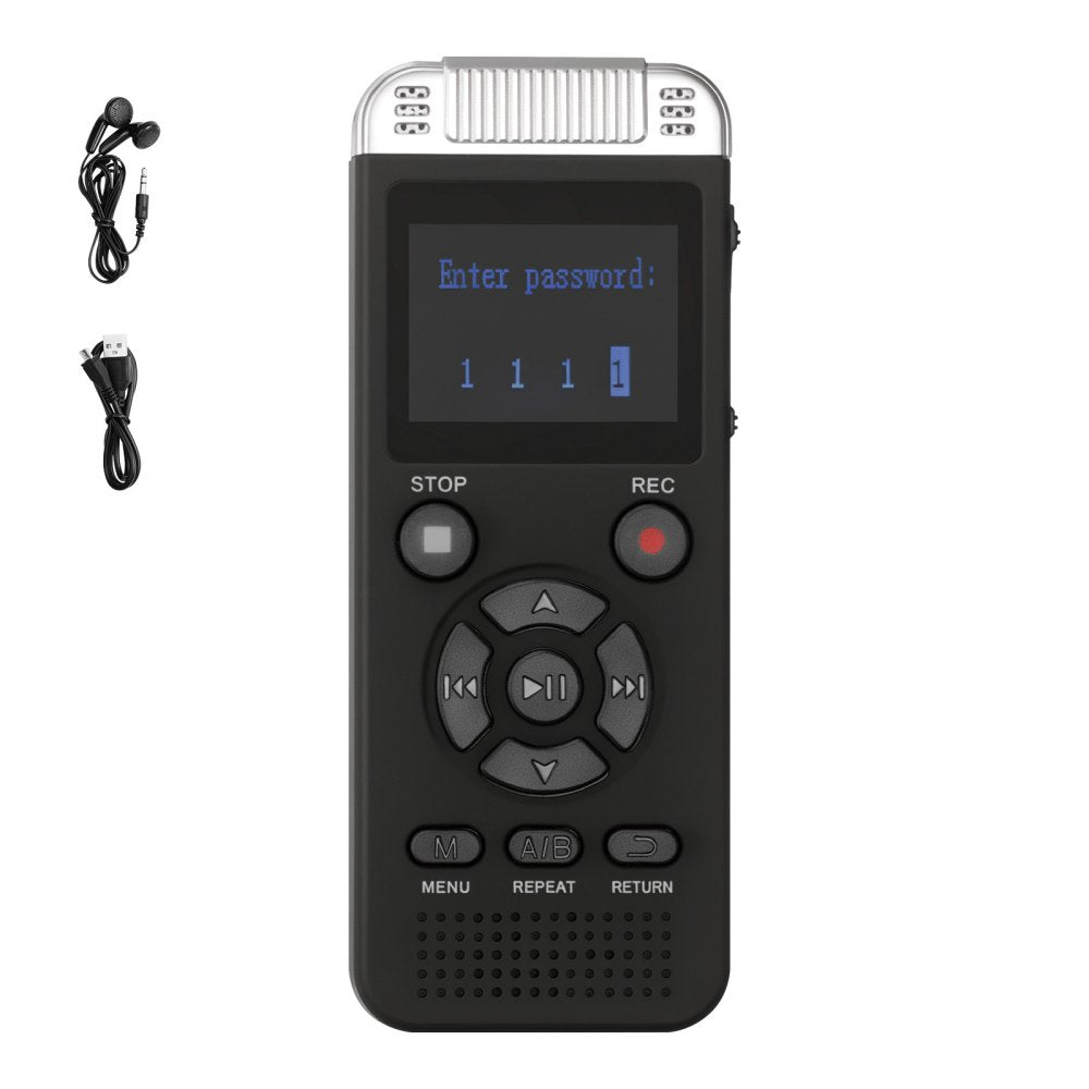 GL-89 - 128GB Voice Recorder with 40 Hours Battery & HD Display