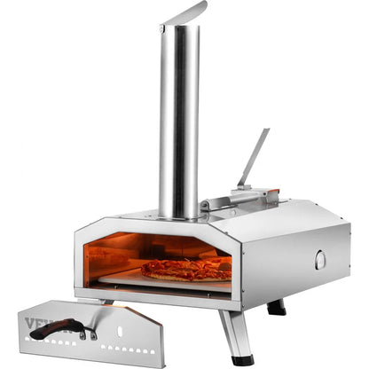 GB-PO12 - Portable 12" Wood Pellet Pizza Oven, Cooks in 90 Seconds
