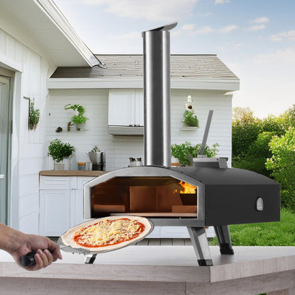 GB-PO12 - Portable 12 Inch Outdoor Pizza Oven for Quick Baking