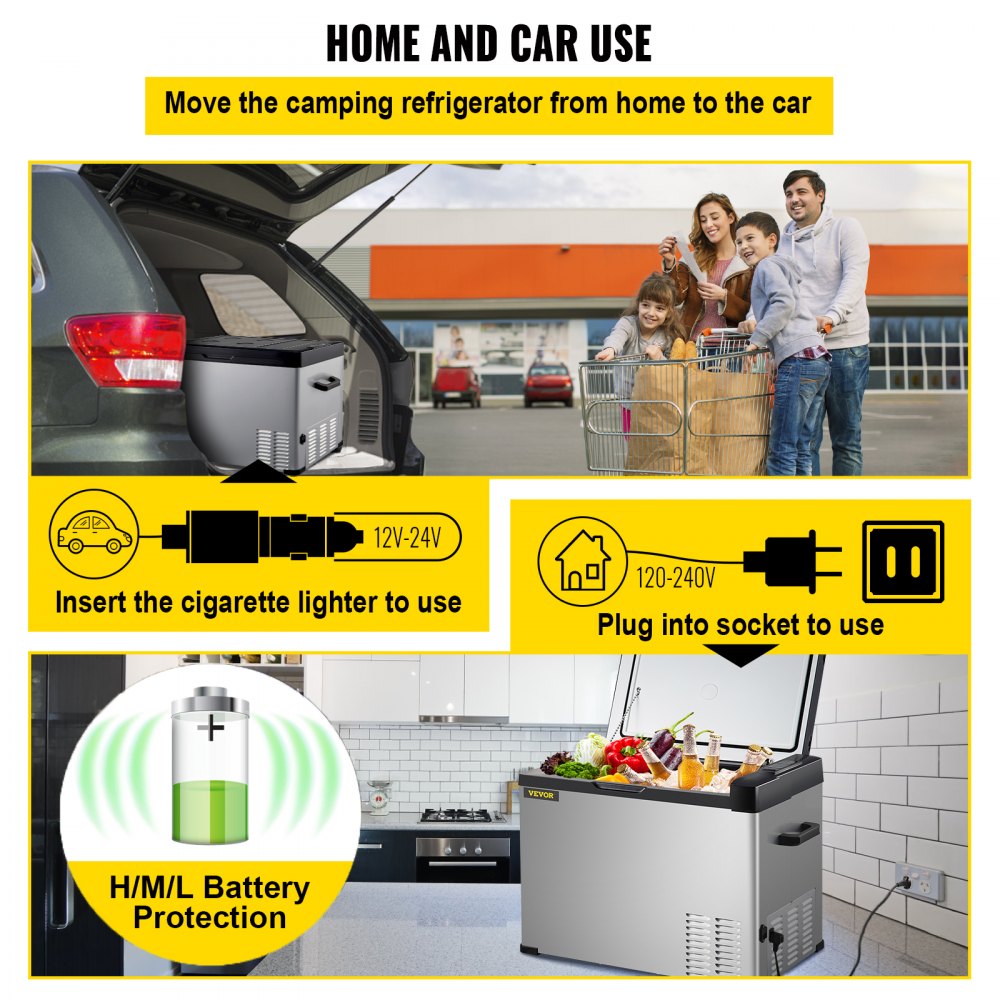 C40 - Portable 42 Quart Fridge, -4℉ to 68℉ with APP Control