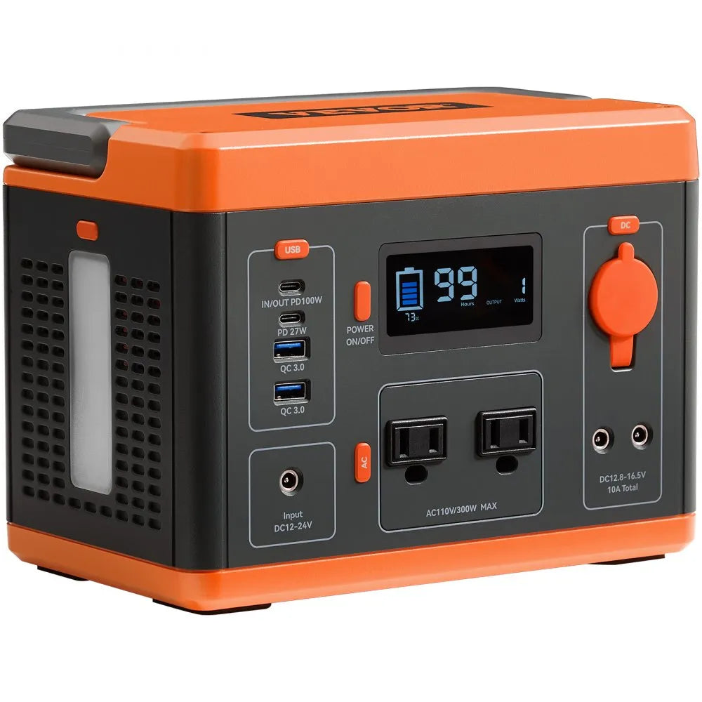 296WHBJCNDY - Compact Portable Power Station with LCD Screen & 296Wh Capacity