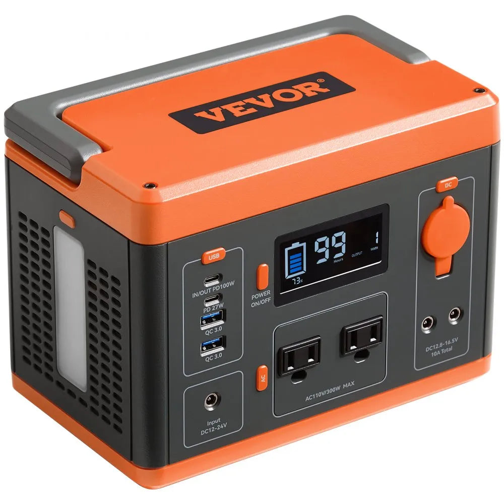 296WHBJCNDY - Compact Portable Power Station with LCD Screen & 296Wh Capacity