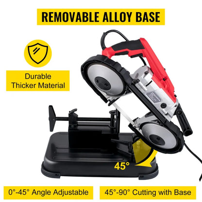 5inMGCC1000-4 - 10 Amp Portable Bandsaw with LED Guide and 127mm Capacity