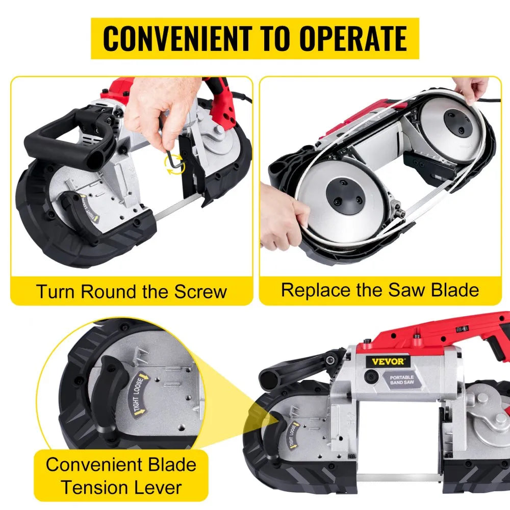 5inMGCC1000-4 - 10 Amp Portable Bandsaw with LED Guide and 127mm Capacity