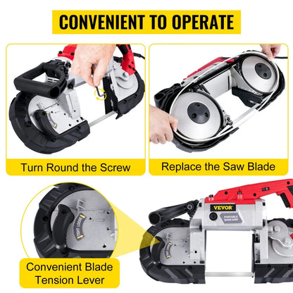 5inMGCC1000-4 - 10 Amp Portable Bandsaw with LED Guide and 127mm Capacity