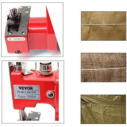 GK9-370 - Portable VEVOR Bag Closer Machine, High Speed, Adjustable Settings