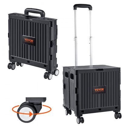 8822 - Portable Foldable Cart, 110 lbs Capacity, Adjustable Handle